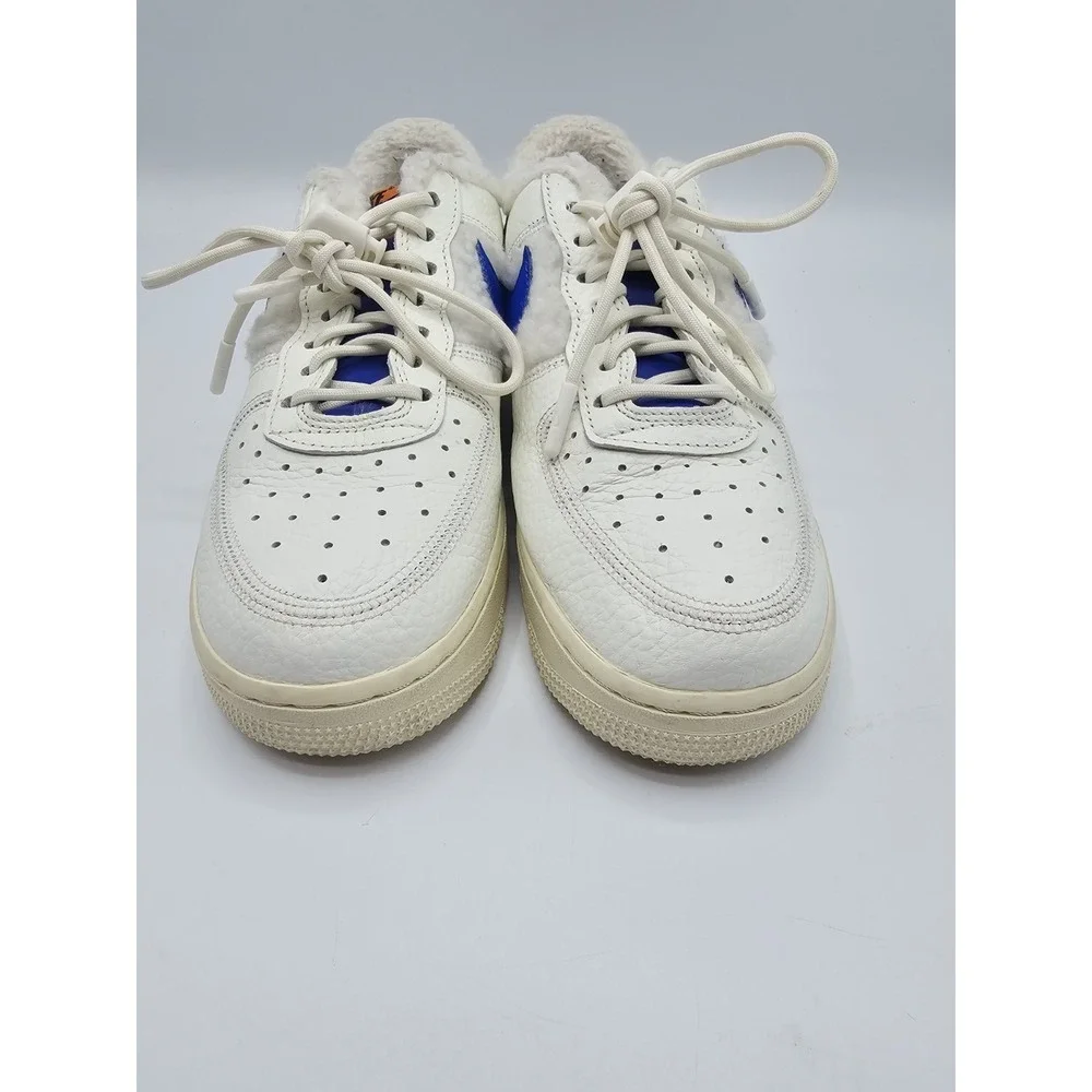 Nike Air Force 1 '07 Low Sherpa Fleece Sail Racer Coconut Women's 7.5 DO6680 100